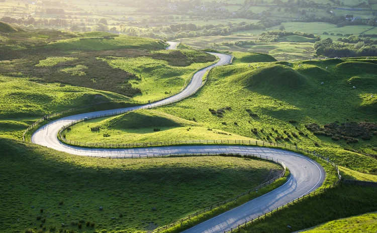 Bendy road, Mam Tor, Castleton