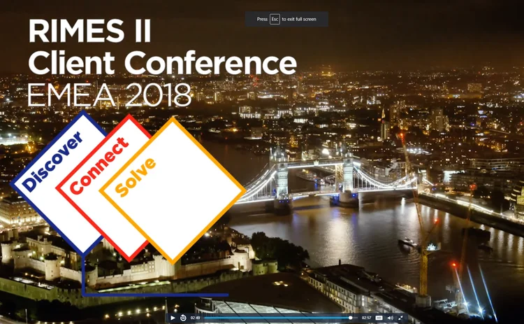 RIMES II Client Conference EMEA 2018 interviews 