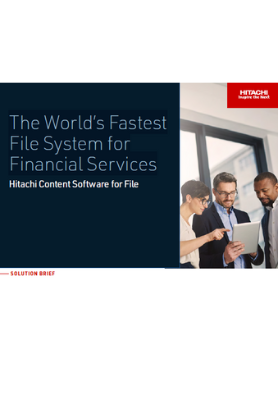 The World’s Fastest File System for Financial Services