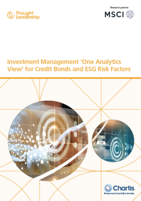 Investment management ‘one analytics view’ for credit bonds and ESG risk factors